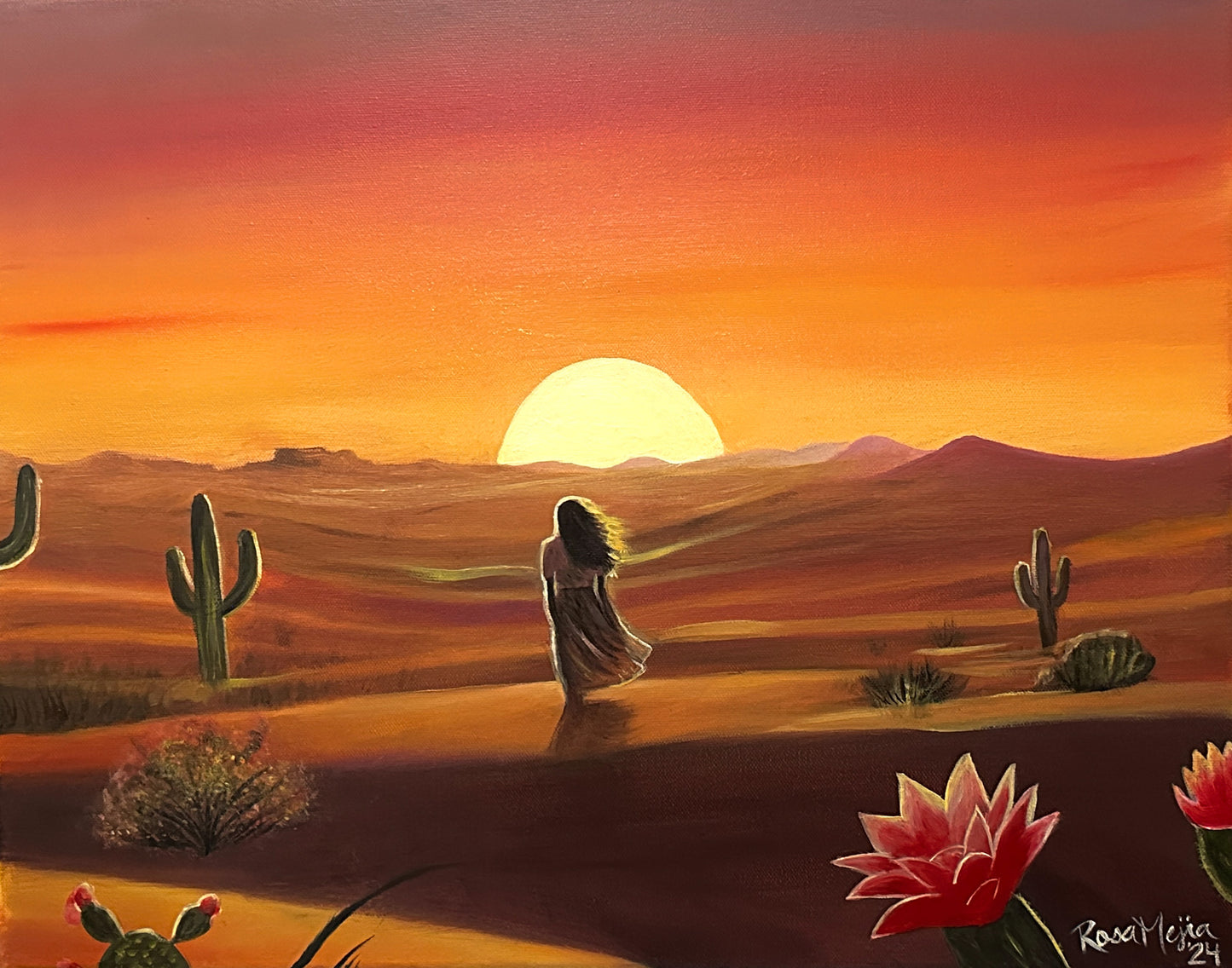 Desert Girl Original Painting