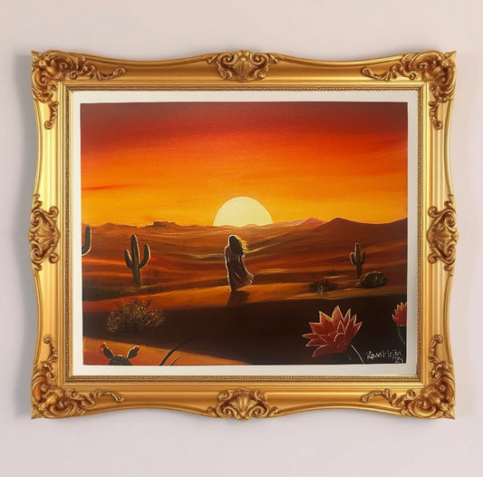 Desert Girl Art Print